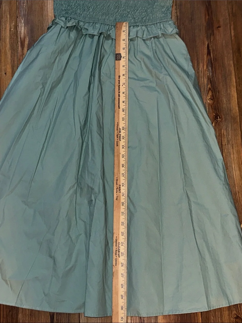 Aureum Robin Smocked Flutter Sleeve Midi Dress in Sage Small NWT - Picture 16 of 16